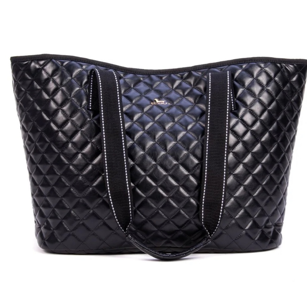 Scout Black Quilted Tote Bag